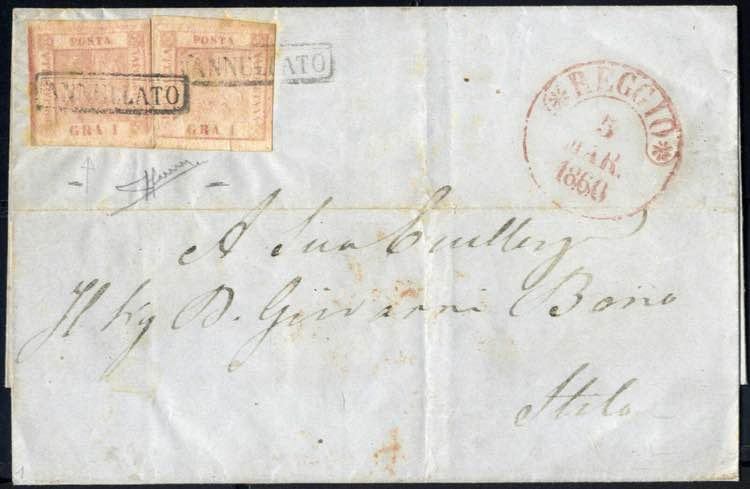 1860, lettera del 5.3 per Stilo ... 