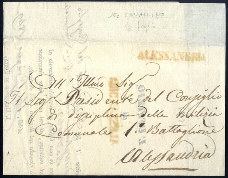 1849, mezzo foglio del Cavallino ... 