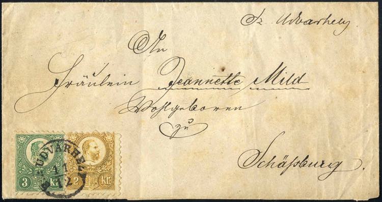 1872, Brief von SZ Udvarhely vom ... 