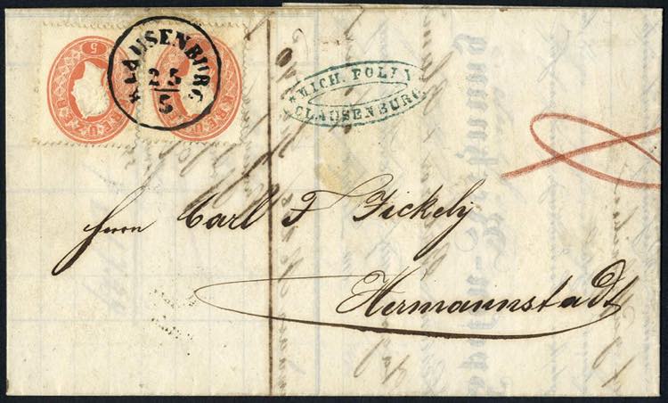 KLAUSENBURG, 1862, Brief vom ... 