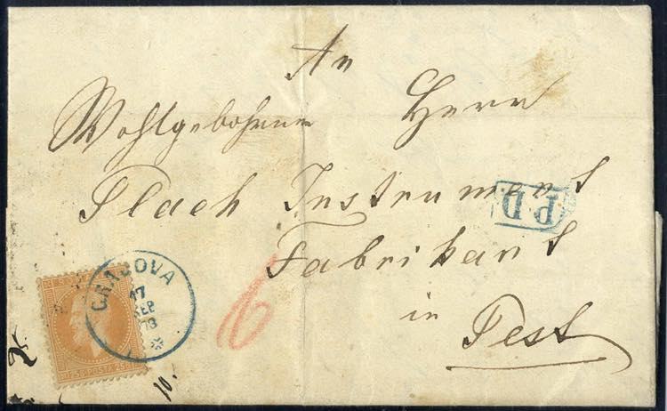 1873, Brief von Crajova am 17.9. ... 