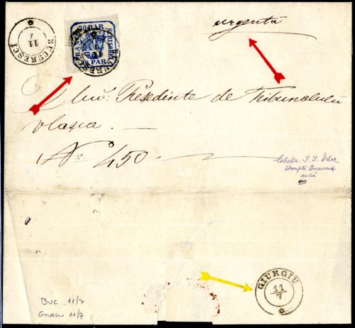 1862, Brief von Bukarest am 11.7. ... 