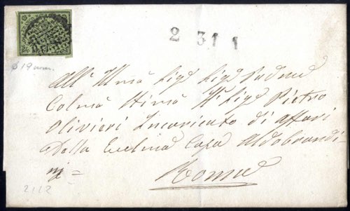 1857, lettera da Frascati il 31.1 ... 