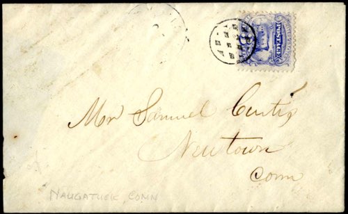 1869, Brief von Naugatuck ... 