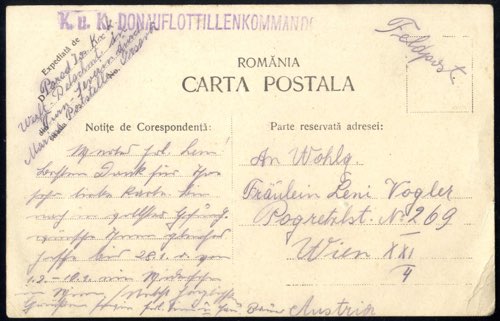 1917, Postkarte von Turn Severin, ... 