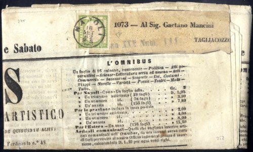 1862, giornale lOmnibus del ... 