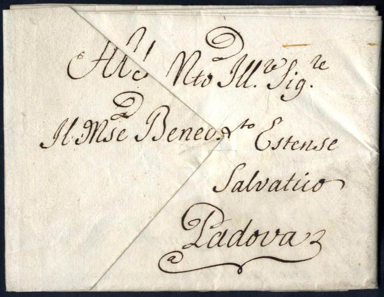 1782, lettera da Modena il 12.4 ... 