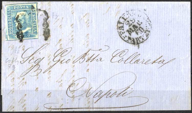 1860, lettera da Palermo il 29.5 ... 