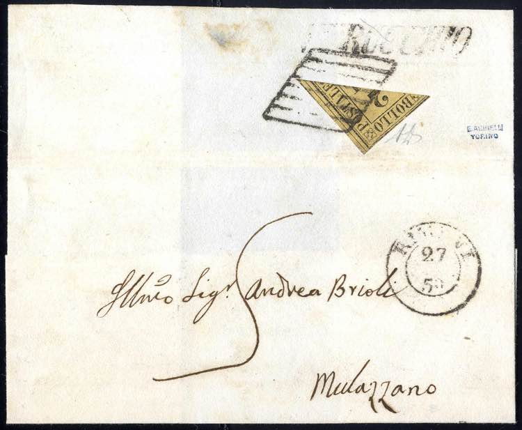 1859, lettera da Verucchio via ... 