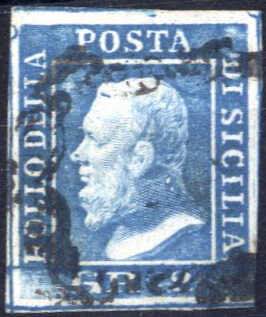 1859, 2 gr. azzurro II tavola, ... 