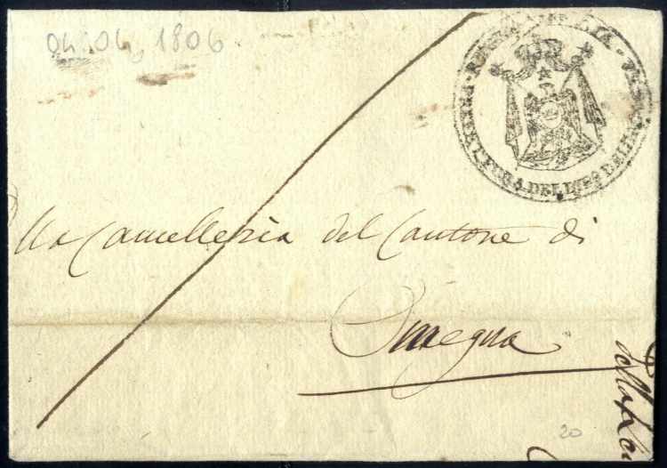 1806, lettera in franchigia da ... 