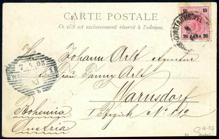 1903, Postkarte (Salut de ... 