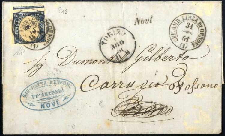 1861, lettera della strada ... 