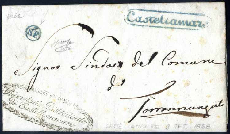 1858, lettera da Castellamare il ... 