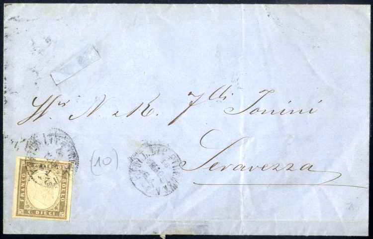 1861, lettera da Livorno il 17.5 ... 
