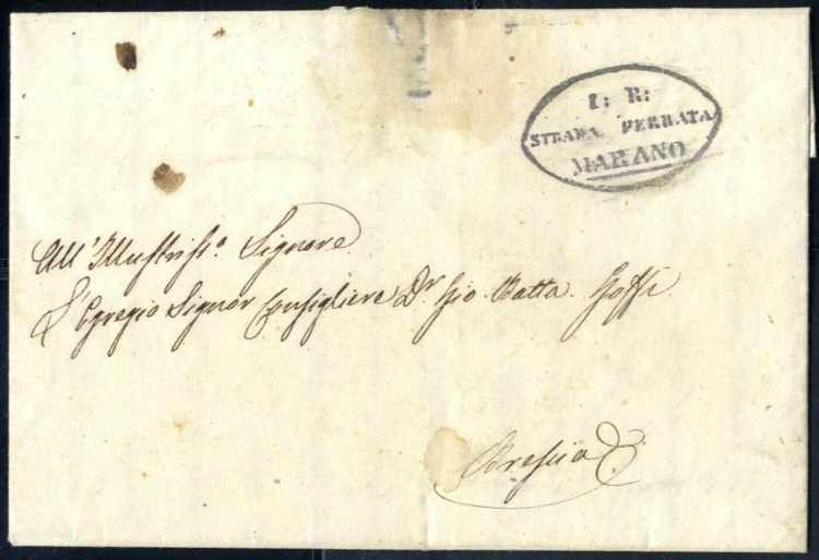 1842, lettera da Salò il 27.6 per ... 