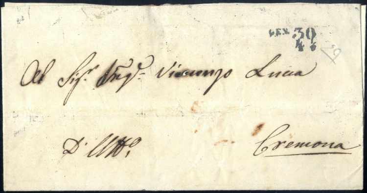 1847, lettera da Venezia il 27.8 ... 