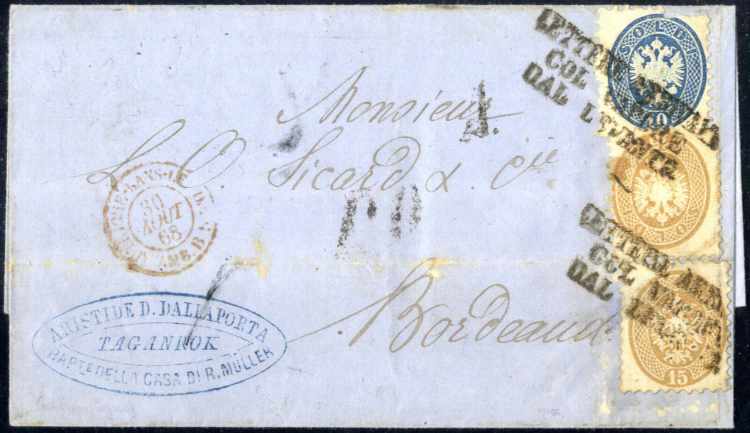 1868, Brief vom 22.8.1868 von ... 