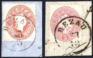 1861/64, Bezau, Einkreisstempel auf ANK 20 ... 