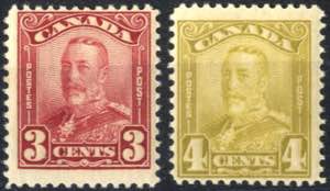 1928, King George V 2-5 cent., Mi. 129-32 SG ... 
