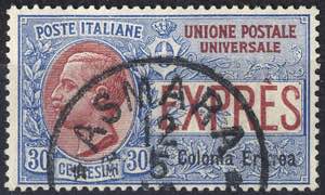 1907/21, Espressi, 3 valori (Sass. E1-3)