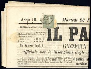 1863/65, De La Rue, 1 Cent. verde grigio ... 