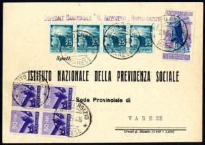 1948, cartolina da Busto Arsizio il 24.5.48 ... 