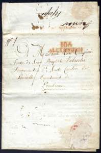 ALESSANDRIA, - Lettera del 9 dic.1810 con ... 