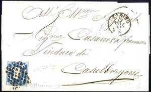 1852, lettera da Torino il 12.11. per ... 