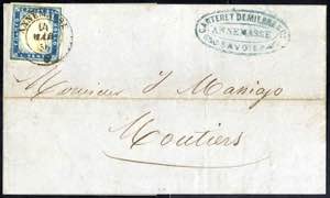 1856, Annemasse, lettera del 14.3 per ... 