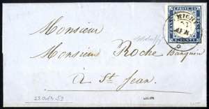 1859, S. Michel, lettera del 23.4.59 per ... 