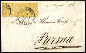 1854, lettera da Piacenza del 19.5. per ... 