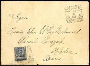 1902, lettera 1° porto da Bengasi il 13.11. ... 