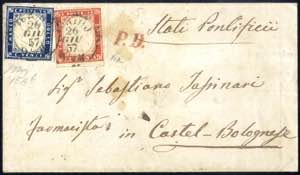 1857, lettera da Torino 26.6.1857 per Castel ... 