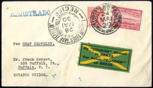 1930, Südamerikafahrt, Brasilianische Post, ... 