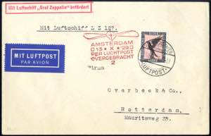1929, Hollandfahrt, Brief von ... 