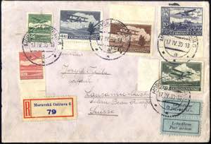 1939, Flugpost, mit Flugpostmarken ... 