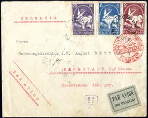 1932, Flugpost, Brief von Sofia 23.5.1932 ... 
