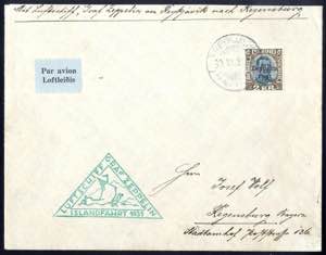 1931, Islandfahrt 1931: Brief vom 30.6.1931 ... 