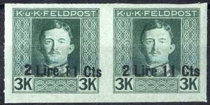 1918, 2 Lire 11 Cents, postfrisches ... 