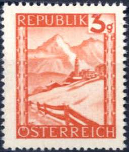 1947, Landschaften 3 Gr. mit Plattenfehler ... 