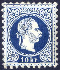 1867, 10 Kreuzer in Type II, gefalzt, ANK ... 