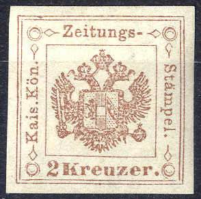 1877, 2 Kreuzer Type Ib, minimale Falzspur, ... 