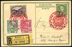 1908, 5 Heller-Korrespondenzkarte aus Wien ... 