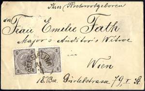 Scheifling 1896, 2 Kreuzer, Drucksache aus ... 