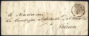 Görz 1850, 6 Kreuzer Brief aus Görz ... 