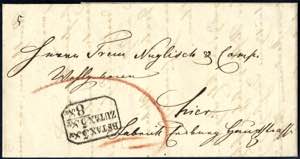1862, Brief aus Wien mit Taxstempel