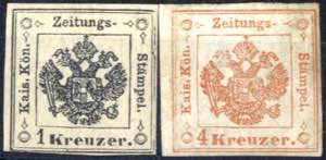 1873, Zeitungsstempelmarken für ... 