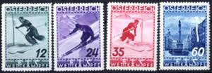 1936, FIS II, vier Werte, postfrisch (ANK ... 