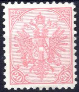 1900, Wappen mit Wertziffer unten, 20 H. ... 